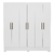 Guarda roupas casal 6 portas e 3 gavetas de 2,01 cor 01 - comprar online