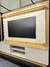 Home ripado para TV de 75" com duas portas de correr 2036 cor 02 Flex