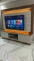 Home ripado para TV de 75" com duas portas de correr 2036 cor 01 Flex na internet
