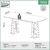 Mesa De Jantar Pés Ripados 180 Cm TM69 Off White Freijó na internet