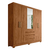 Guarda roupas 6 portas e 4 gavetas de 2,01 com espelho 100% MDF cor 01 - comprar online