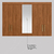 Guarda roupas 6 portas e 4 gavetas de 2,01 com espelho 100% MDF cor 01