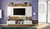 Painel + rack de 2,21 com portas de correr com LED