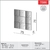 Painel Decorativo 3D em MDF Quadriculado Espelhado - Casa Sua Móveis