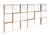 Painel decorativo 3D espelhado de 1,50 - comprar online
