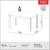 Mesa de jantar retangular em MDF - comprar online