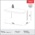 Mesa de jantar retangular em MDF para 6 lugares - comprar online