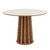 Mesa De Jantar Redonda Pés Ripados 105 Cm - comprar online