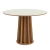 Mesa De Jantar Redonda Pés Ripados 105 Cm - comprar online