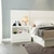 Mesa de cabeceira 100% MDF com uma gaveta Off White
