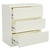 Cômoda com 3 Gavetas 90cm 100% MDF Off White - comprar online