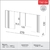 Cabeceira com painel Ripado de 270cm 100% MDF Off White na internet
