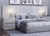 Cabeceira com painel Ripado de 270cm 100% MDF Off White