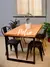 Mesa Eucalipto Macizo - Estructura individual + 4 Sillas Master - Potro Mobiliario