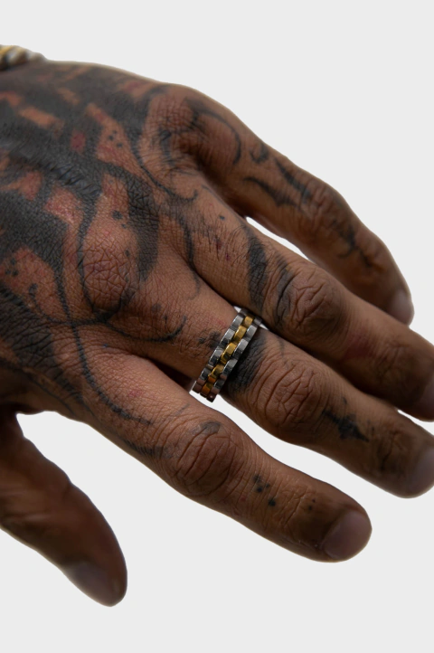 ANILLO CUBANO MIXTO