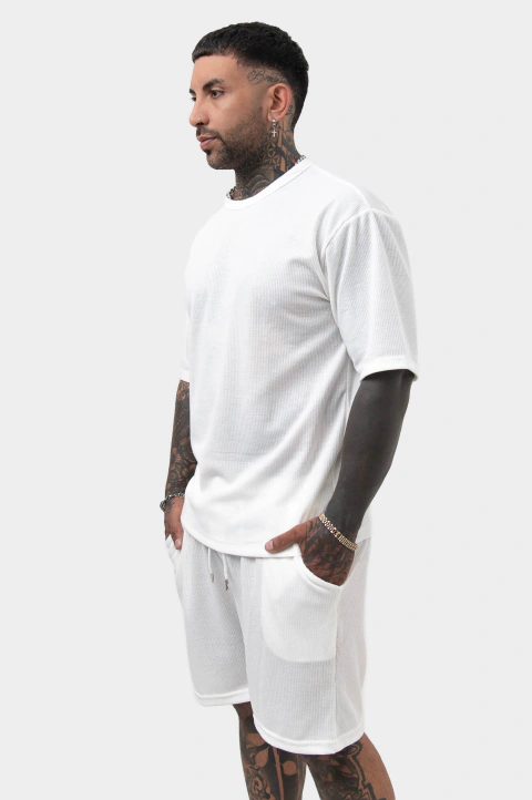 CONJUNTO WAFLE BLANCO