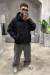 Hoodie matelasse (negro) en internet