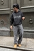 Hoodie boxy Society (negro) - tienda online