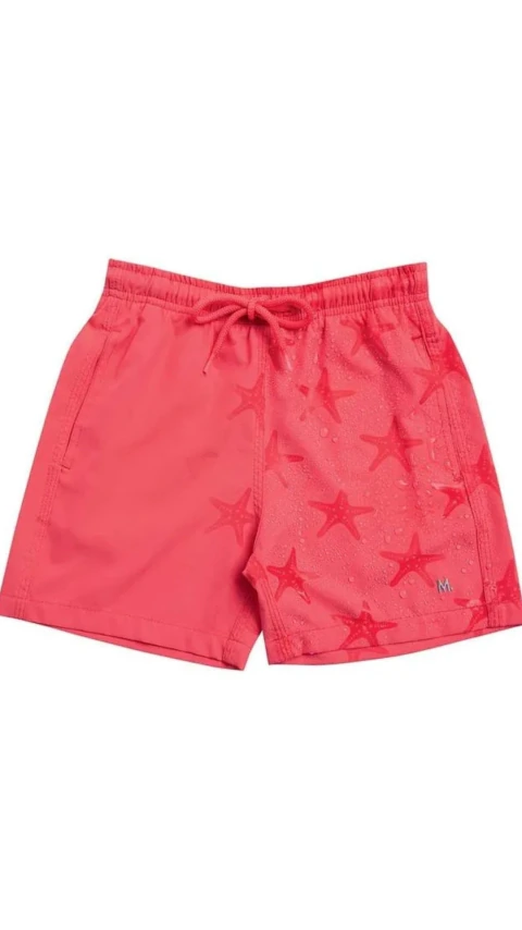 Shorts Infantil Elastano Magix Stamp Vermelho
