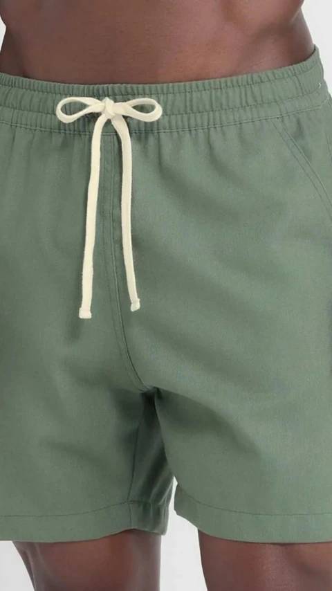 Shorts Infantil Linho Verde Militar