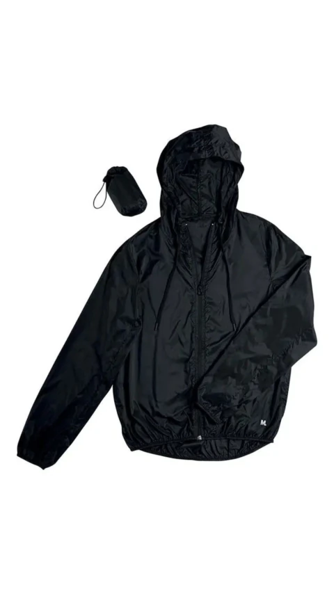 Jaqueta Corta Vento Mash Fitness Preto