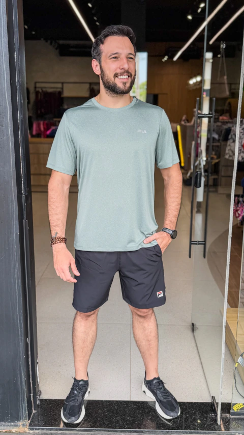 Bermuda Masc. Fila Player Fbox II Preto