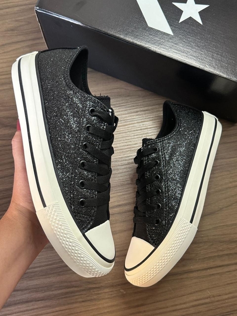 All Star Shine preto (brilho)