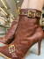 Bota Salto Fino Tiras Fivelas Caramelo Ariana - comprar online