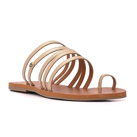 Flat Finger Straps Gold