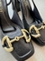 Scarpin Slingback Preto Bridão Sophia - loja online