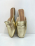 Mule metalizada ouro
