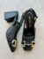 Scarpin Slingback Preto Bridão Sophia - comprar online