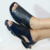 Sandália de Couro Modelo Pandora Azul Petróleo - comprar online