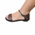 Sandália em Couro Luana Pinhão Vermelho - comprar online