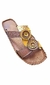 Chinelo em Couro Modelo Zilá Havana/ Amarelo - loja online