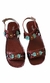 Imagem do Sandalia em Couro Modelo Jasmine Marsala