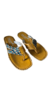 Imagem do Kit 2 Peças em Couro N.35 Modelos: Sandália Rose Fivela e Chinelo Dedo Mostarda