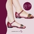 Sandália em Couro Círculos Pink - comprar online