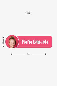 Etiquetas Termocolantes com foto Escolares Personalizadas – 4 x 1,2 cm - comprar online