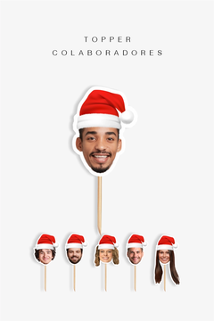 Topper Família/Colaboradores Personalizado – Natal - loja online