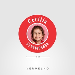 Etiqueta escolar para uniformes e tecidos