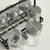 Set x6 especieros 4 posiciones en rack de metal negro - Magnolias