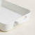 Fuente para horno rectangular de porcelana blanco 30x18 cm - Magnolias