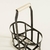 Portabotellas x2 negro c/ manija de madera - comprar online