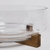 Bowl de vidrio con base de acacia en internet