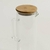 Jarra de vidrio borosilicato con tapa de bamboo y acero - comprar online