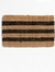 Alfombra yute 45x75 agra stripes negro - tienda online