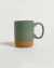 Mug green base corcho