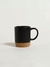 Mug net black base de corcho