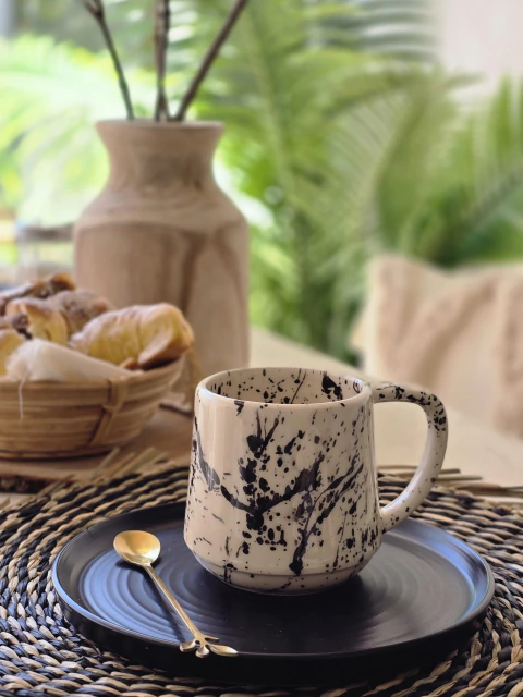 Taza bali salpicada negra - comprar online